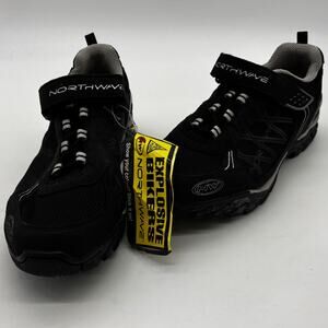 Northwave Cycling Shoes Mens 13.5 EUR 47 Black Vibram Souls Mountain Biking EVO